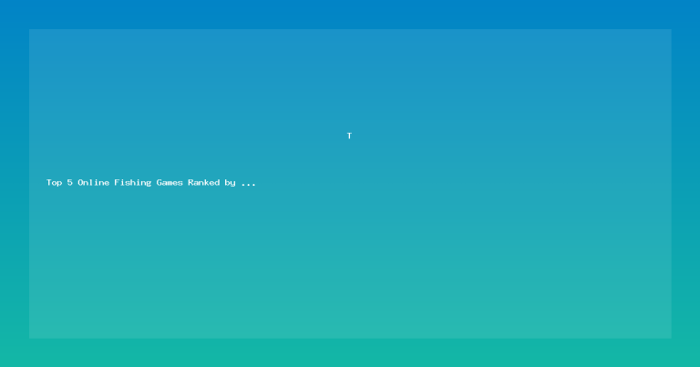 Top 5 Online Fishing Games Ranked by Payout Rate 2026